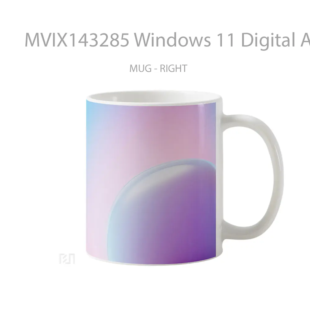 Mug Windows 11 Digital Art Background Gelas Keramik Unik - All-side / Desain