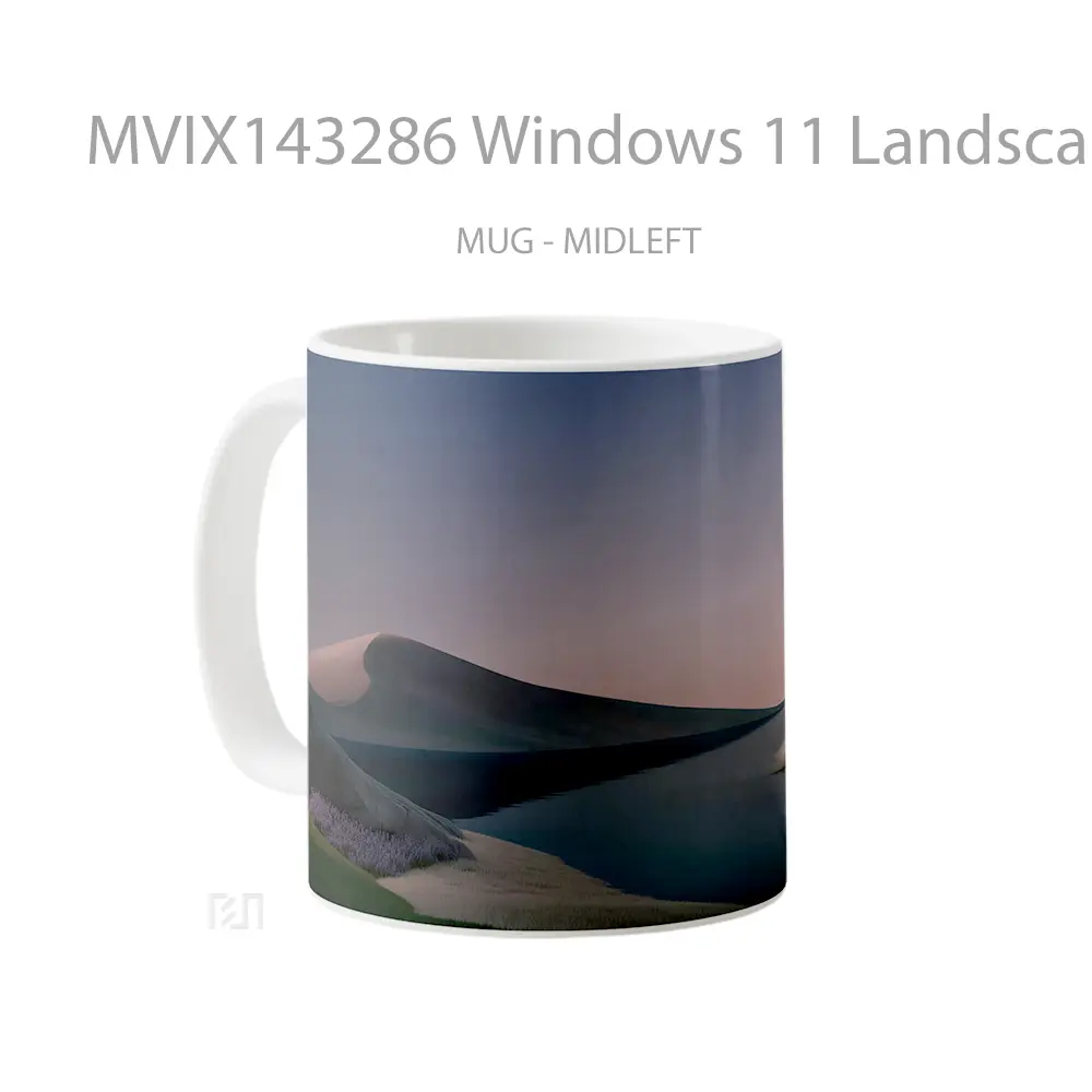 Mug Windows 11 Landscape Scenery Gelas Keramik Unik - All-side / Desain