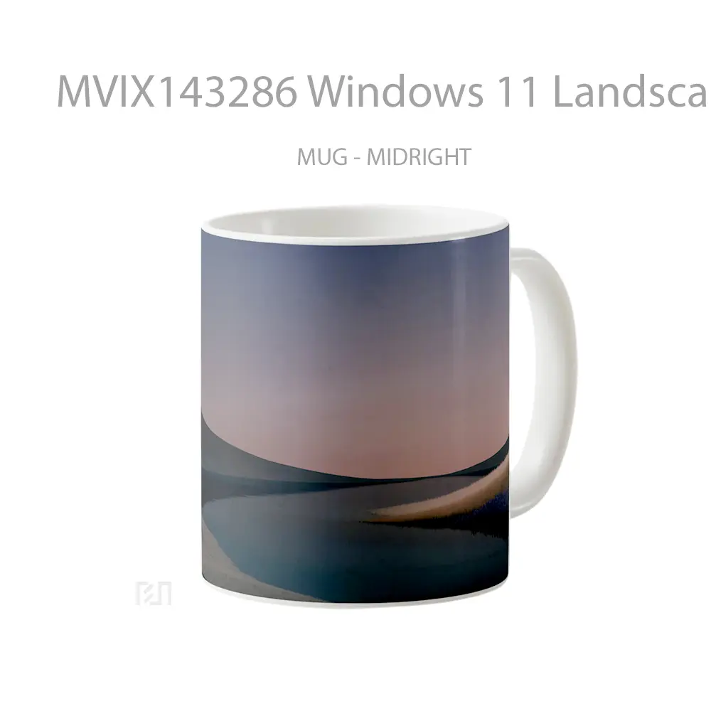 Mug Windows 11 Landscape Scenery Gelas Keramik Unik - All-side / Desain