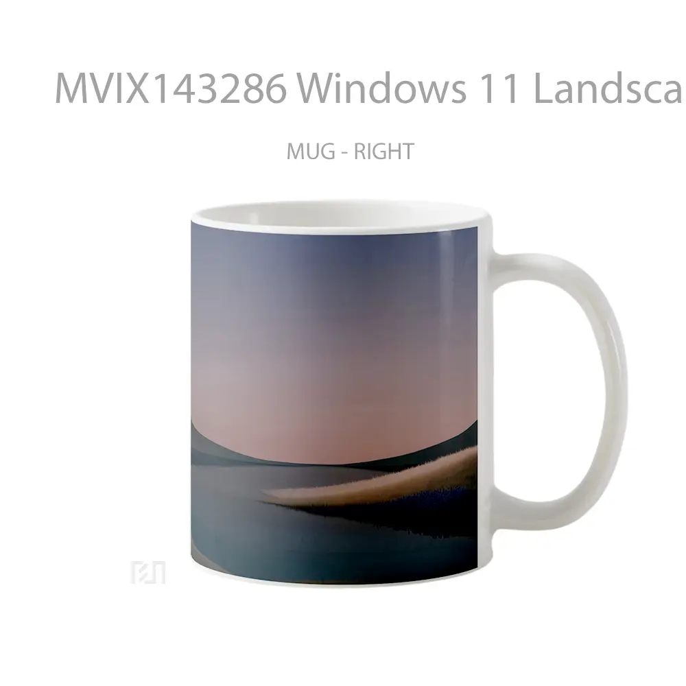 Mug Windows 11 Landscape Scenery Gelas Keramik Unik - All-side / Desain
