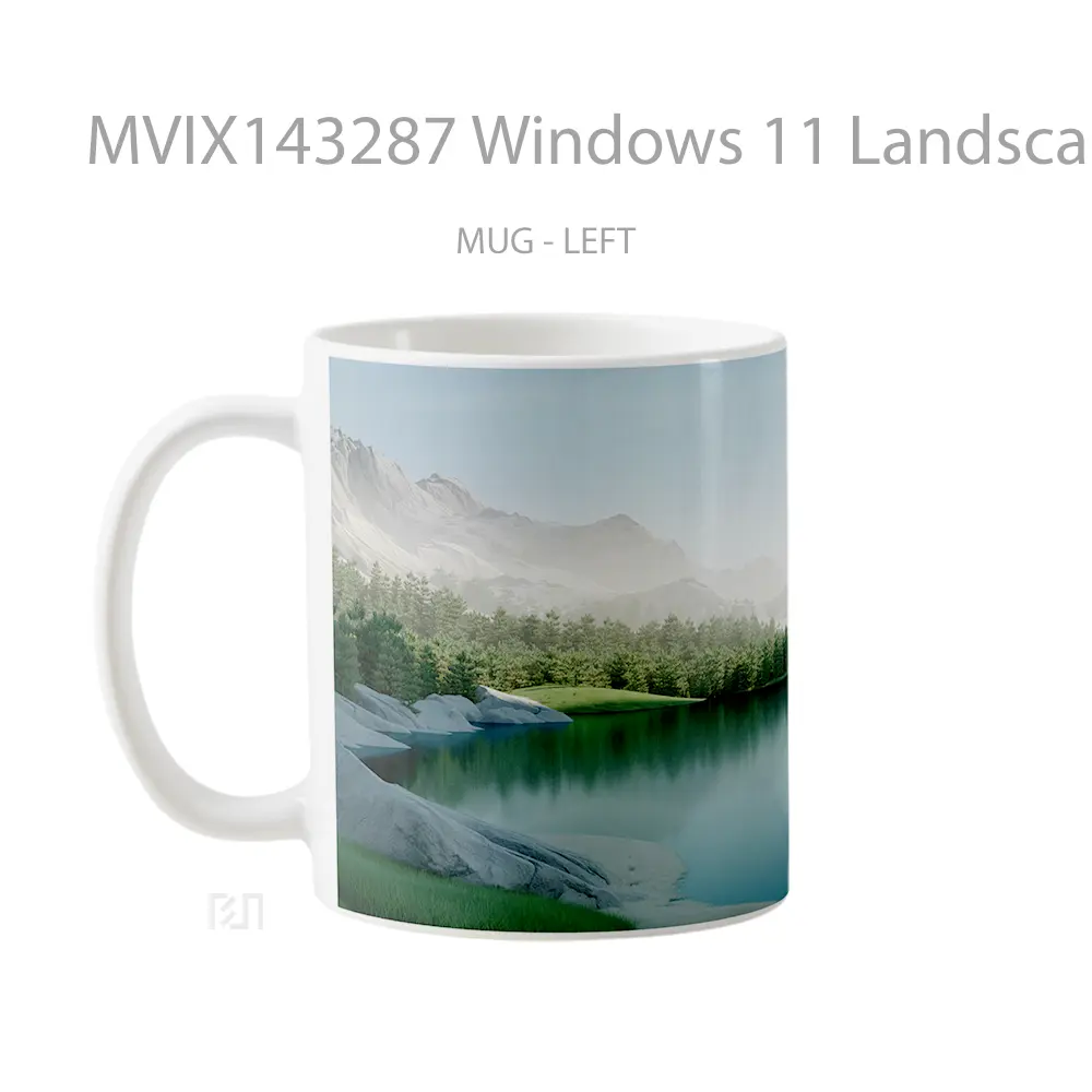 Mug Windows 11 Landscape Scenery Gelas Keramik Unik - All-side / Desain