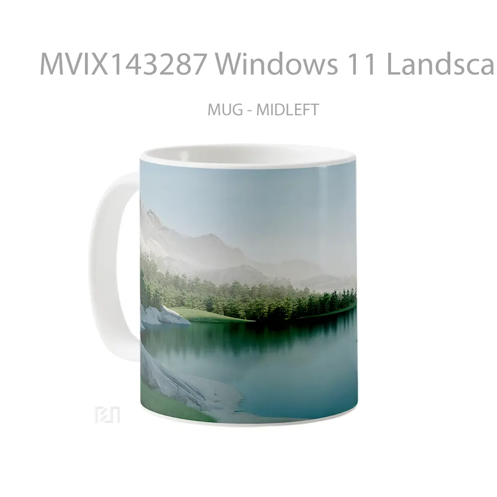 Mug Windows 11 Landscape Scenery Gelas Keramik Unik - All-side / Desain