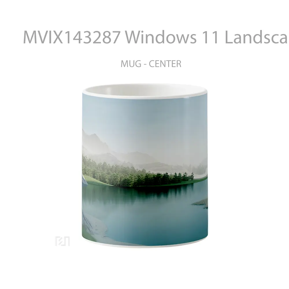 Mug Windows 11 Landscape Scenery Gelas Keramik Unik
