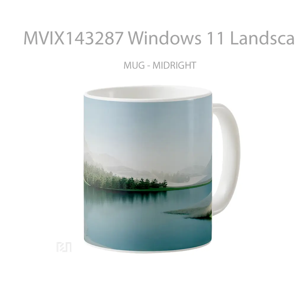 Mug Windows 11 Landscape Scenery Gelas Keramik Unik - All-side / Desain