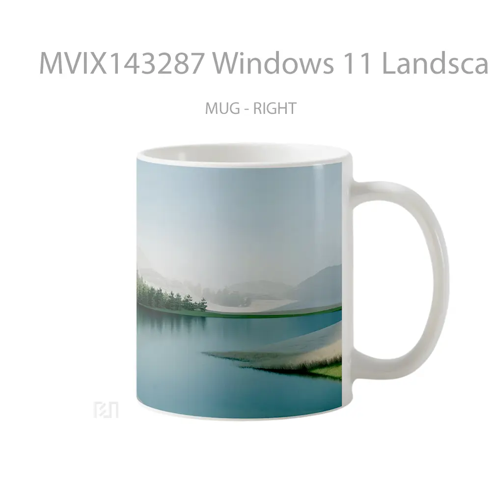 Mug Windows 11 Landscape Scenery Gelas Keramik Unik - All-side / Desain