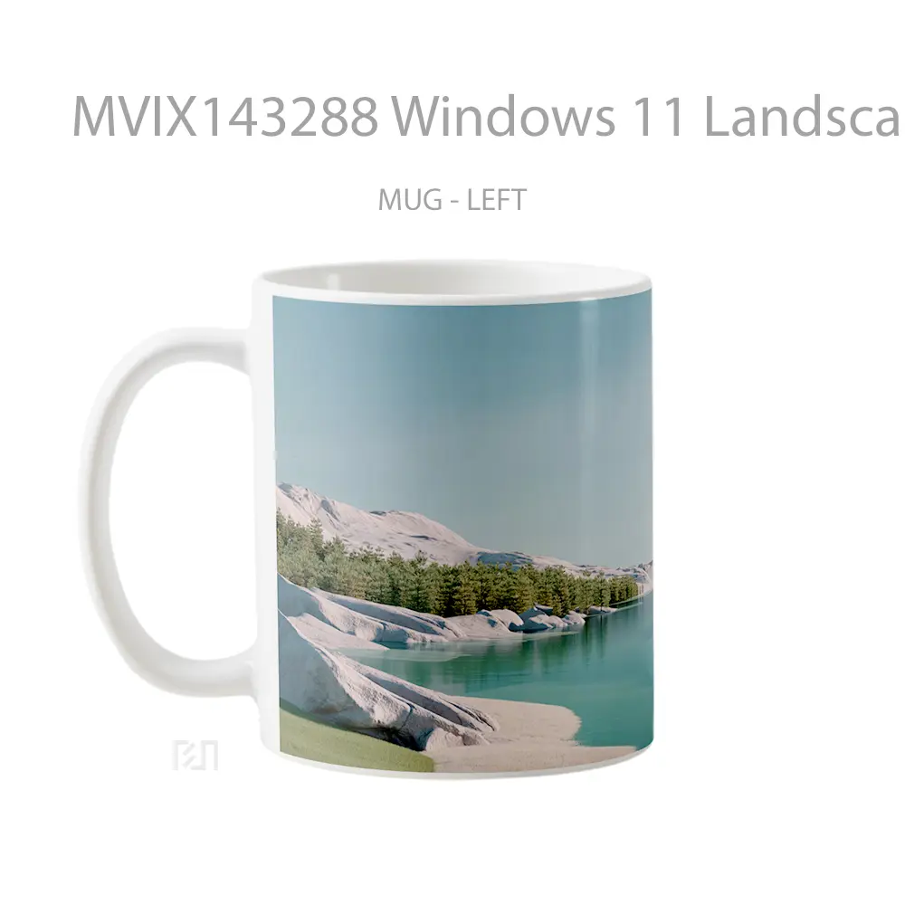 Mug Windows 11 Landscape Scenery Gelas Keramik Unik - All-side / Desain