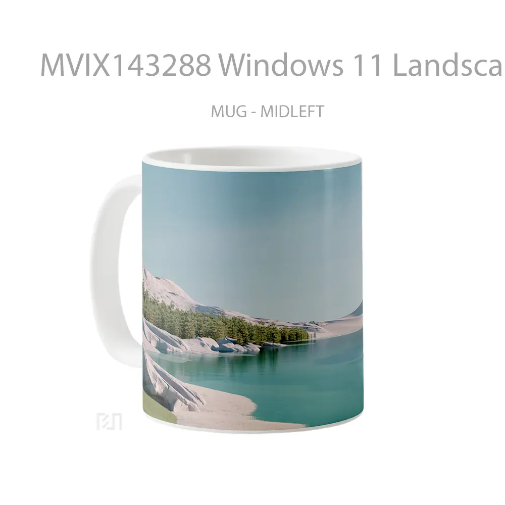 Mug Windows 11 Landscape Scenery Gelas Keramik Unik - All-side / Desain