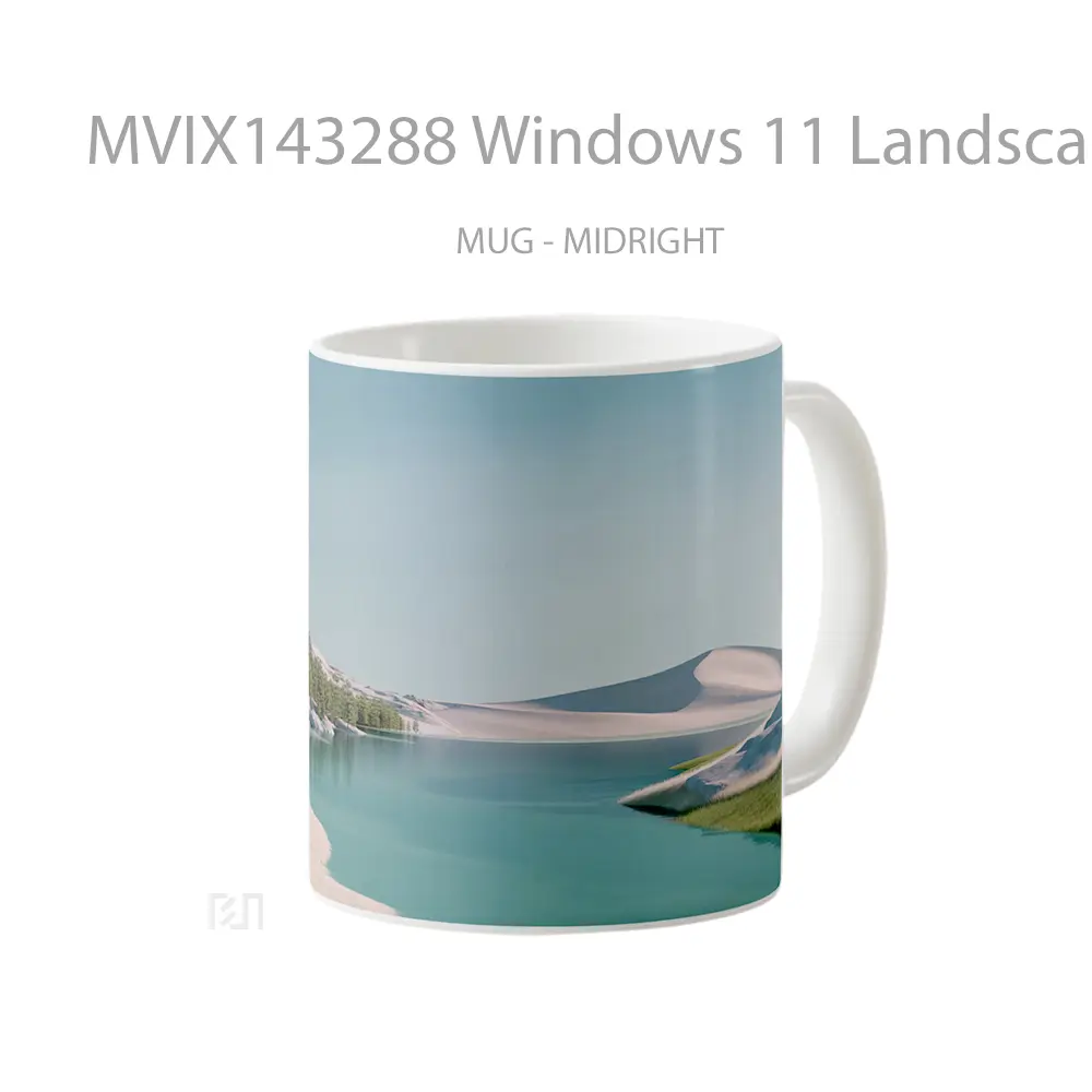 Mug Windows 11 Landscape Scenery Gelas Keramik Unik - All-side / Desain