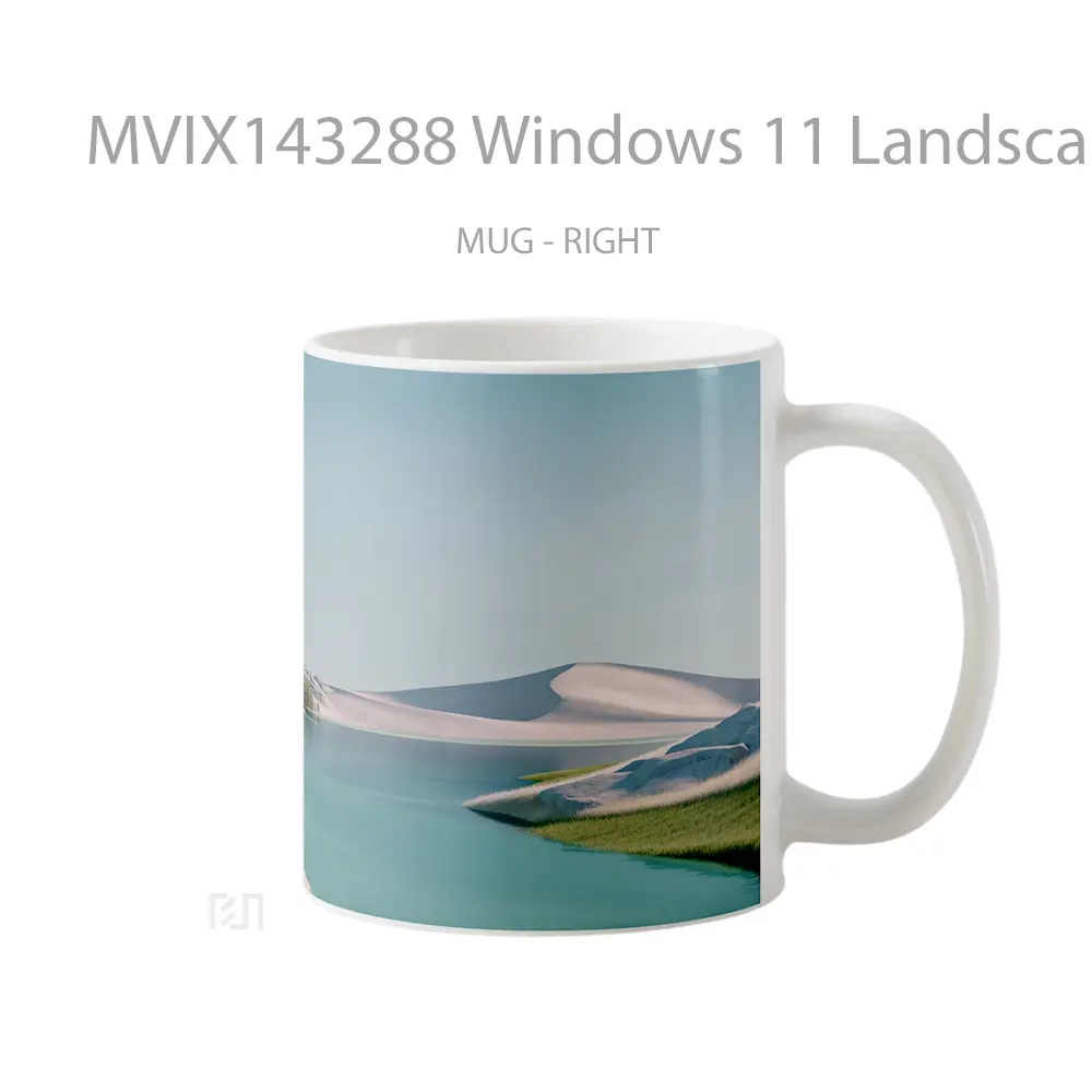 Mug Windows 11 Landscape Scenery Gelas Keramik Unik - All-side / Desain