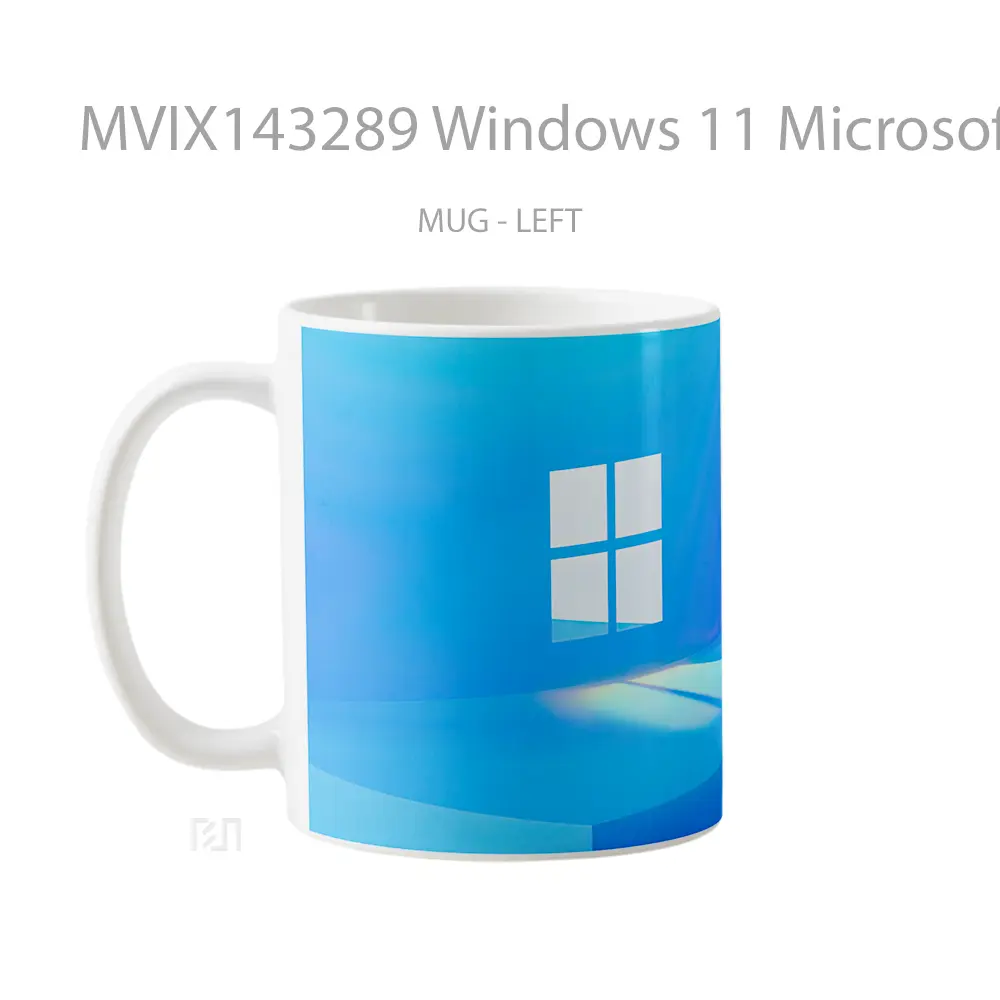 Mug Windows 11 Microsoft Background Gelas Keramik Unik - All-side / Desain