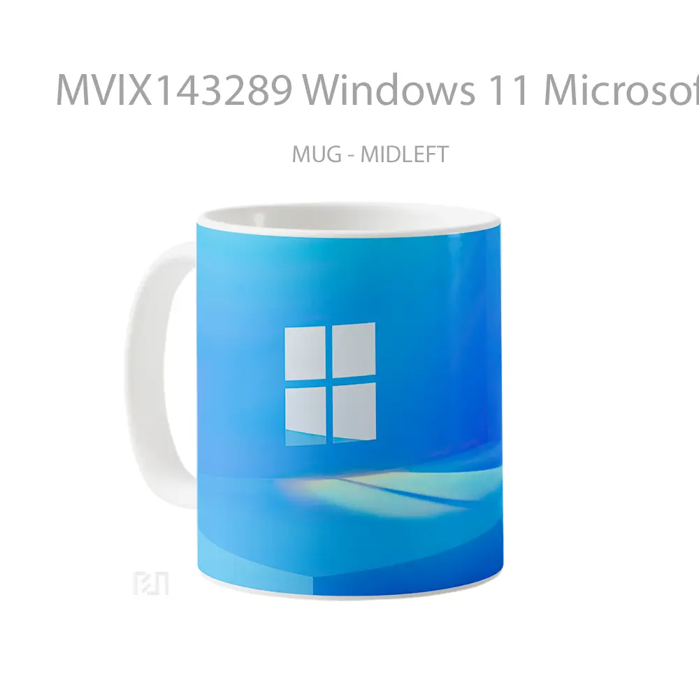 Mug Windows 11 Microsoft Background Gelas Keramik Unik - All-side / Desain