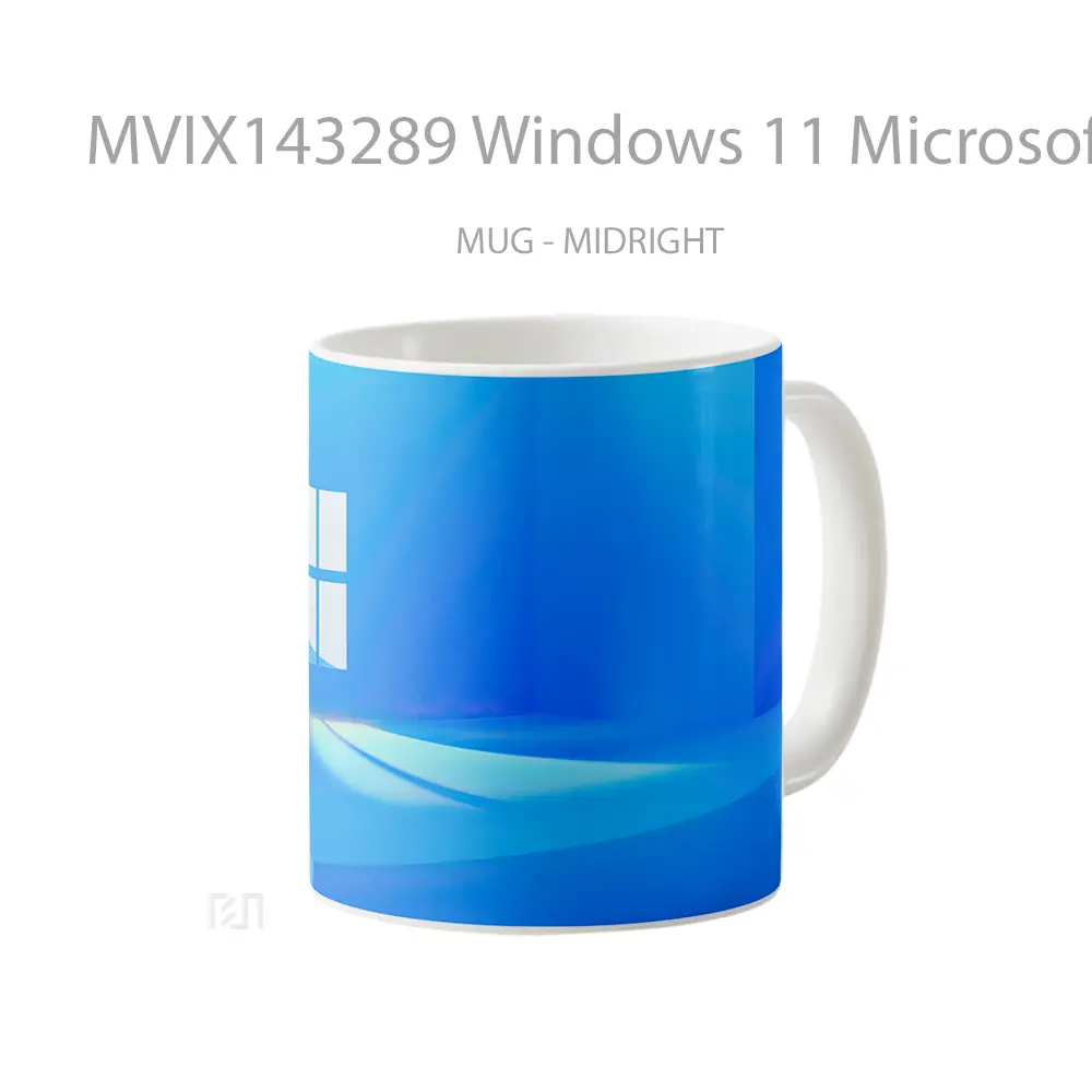 Mug Windows 11 Microsoft Background Gelas Keramik Unik - All-side / Desain