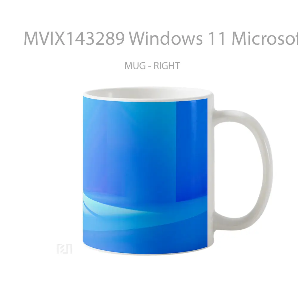 Mug Windows 11 Microsoft Background Gelas Keramik Unik - All-side / Desain