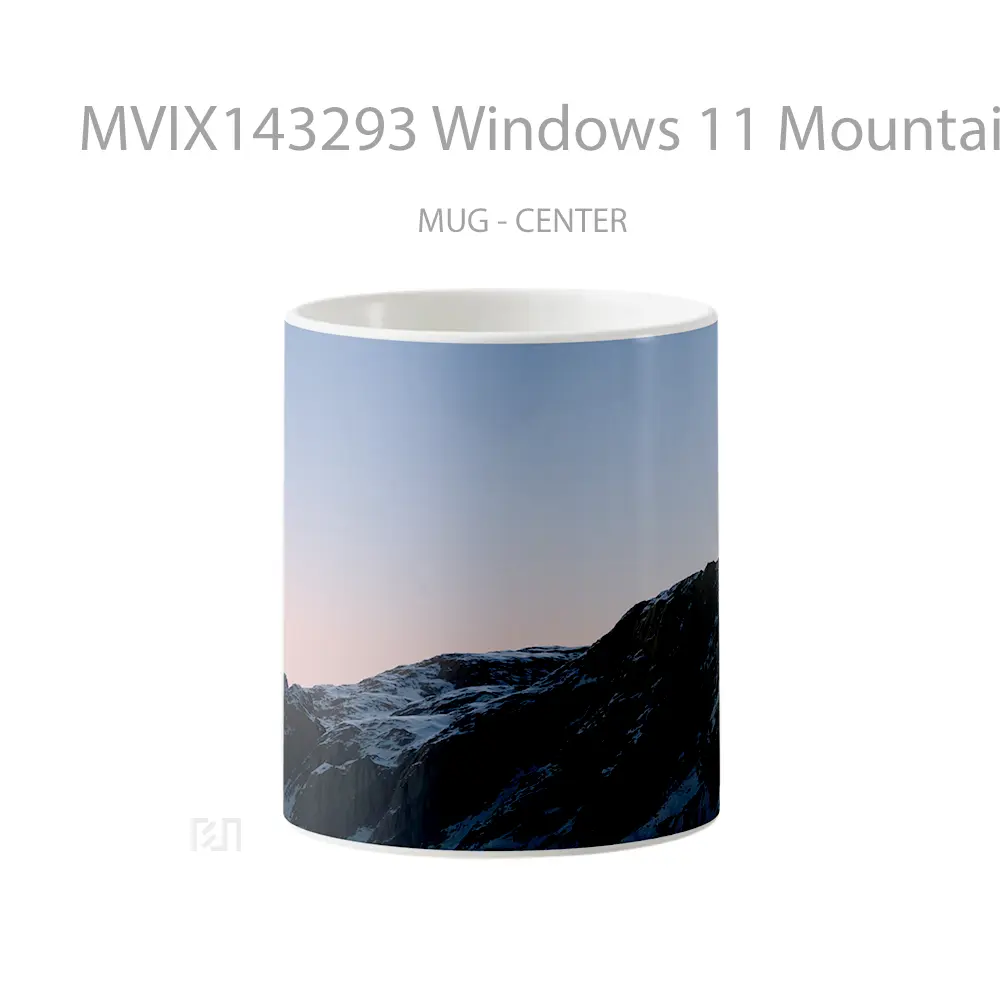 Mug Windows 11 Mountain Microsoft Gelas Pemandangan Alam