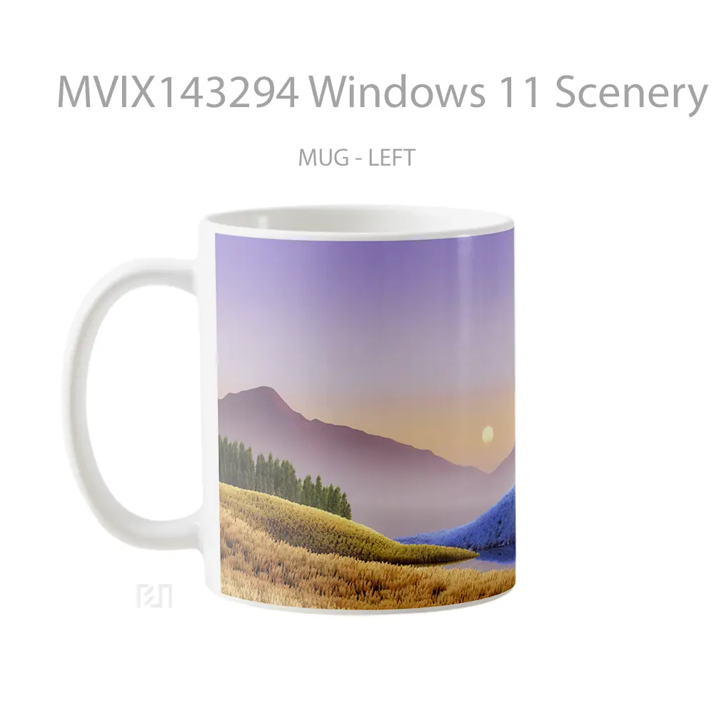 Mug Windows 11 Scenery Background Gelas Keramik Unik - All-side / Desain