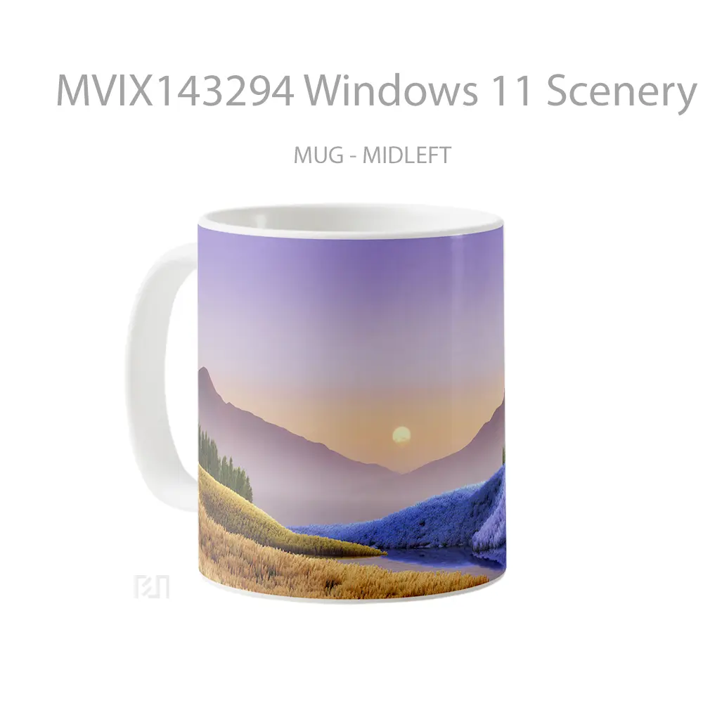 Mug Windows 11 Scenery Background Gelas Keramik Unik - All-side / Desain