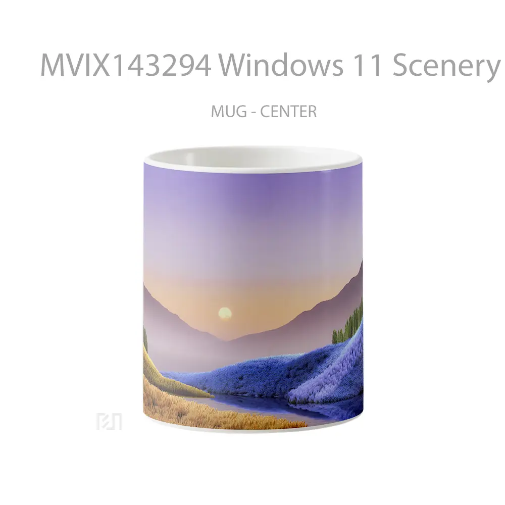 Mug Windows 11 Scenery Background Gelas Keramik Unik