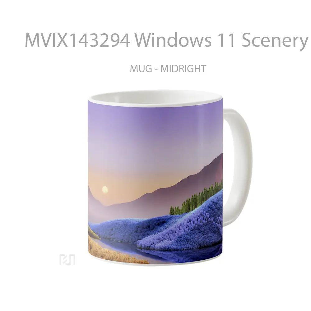 Mug Windows 11 Scenery Background Gelas Keramik Unik - All-side / Desain