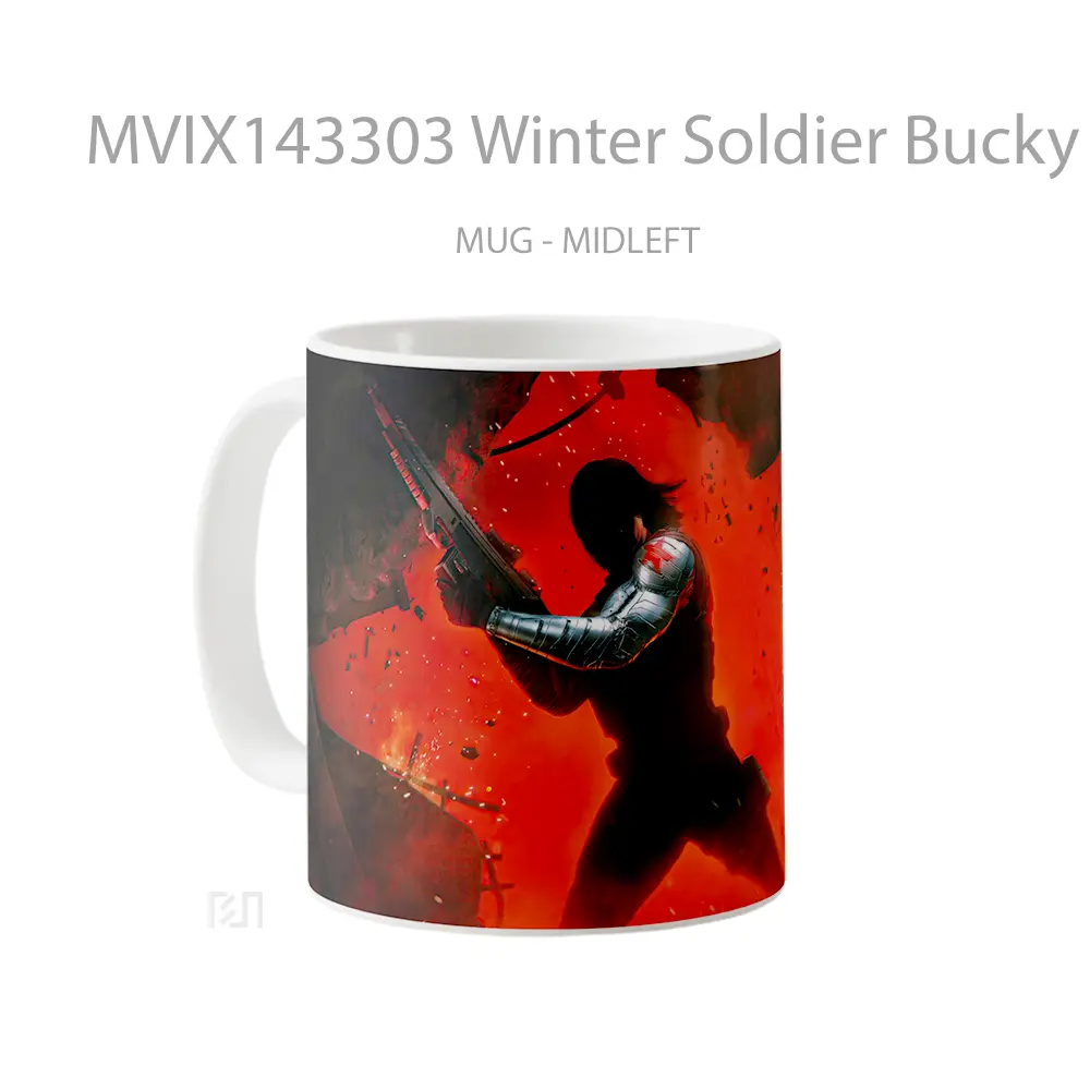 Mug Winter Soldier Bucky Barne Gelas Keramik Unik - All-side / Desain