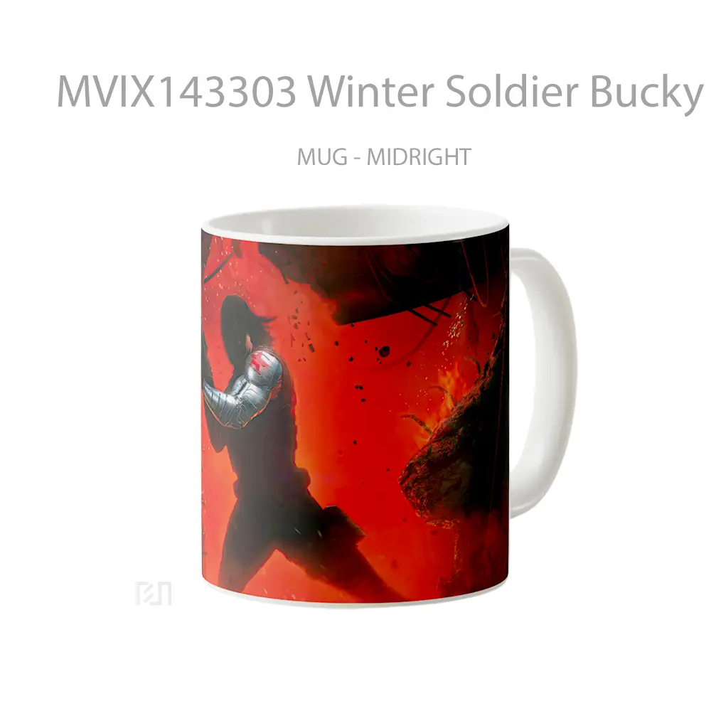 Mug Winter Soldier Bucky Barne Gelas Keramik Unik - All-side / Desain