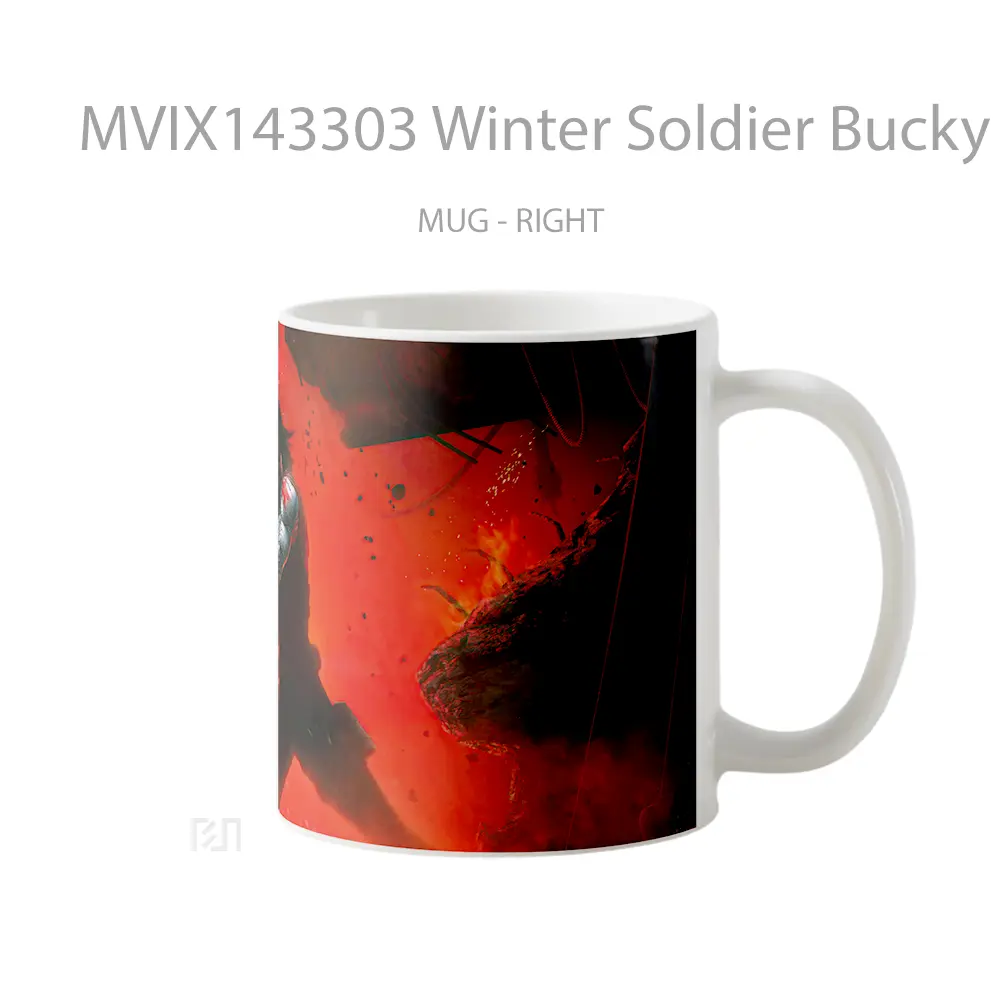 Mug Winter Soldier Bucky Barne Gelas Keramik Unik - All-side / Desain