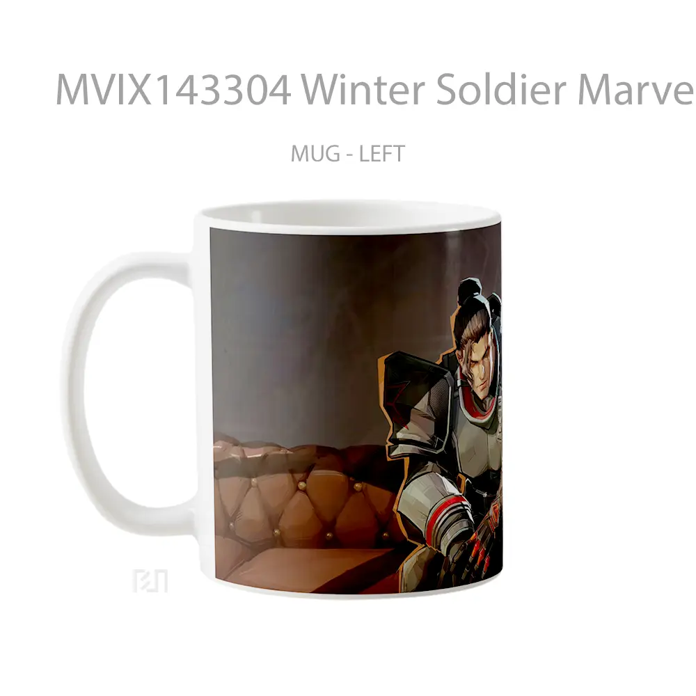 Mug Winter Soldier Marvel Mvp Rivals Revolution Skin Gelas Superhero - All-side / Desain