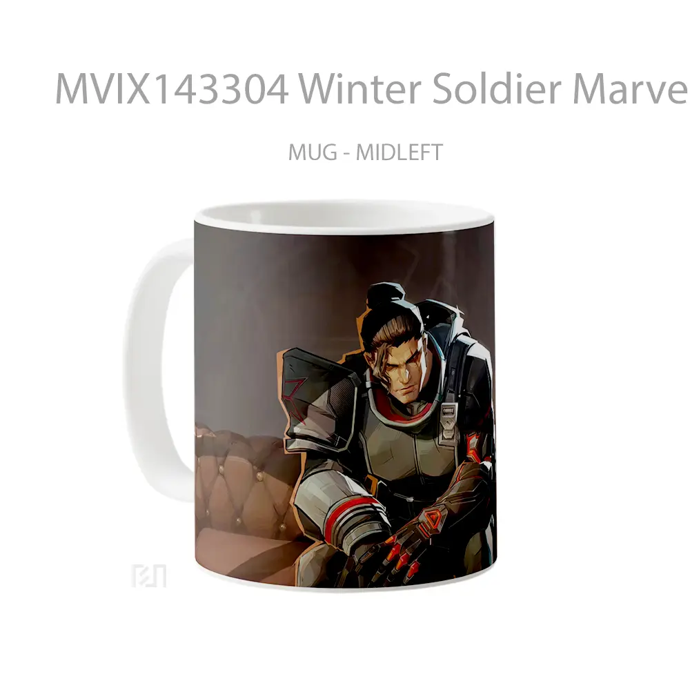 Mug Winter Soldier Marvel Mvp Rivals Revolution Skin Gelas Superhero - All-side / Desain