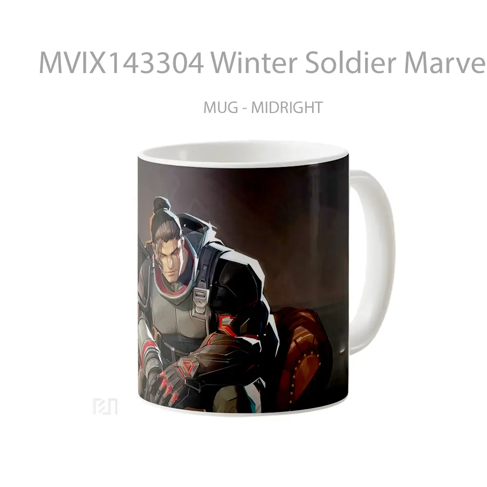 Mug Winter Soldier Marvel Mvp Rivals Revolution Skin Gelas Superhero - All-side / Desain
