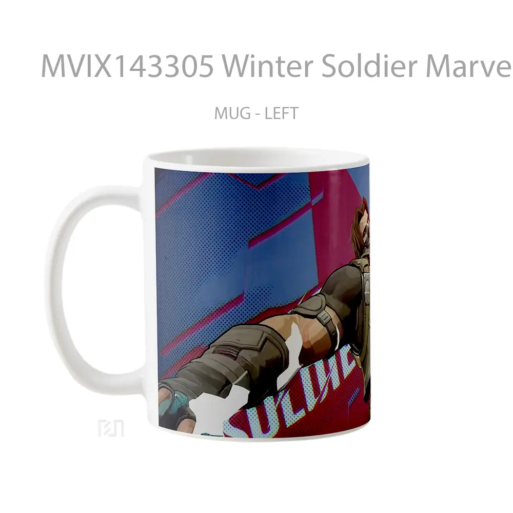 Mug Winter Soldier Marvel Rivals Gelas Superhero - All-side / Desain
