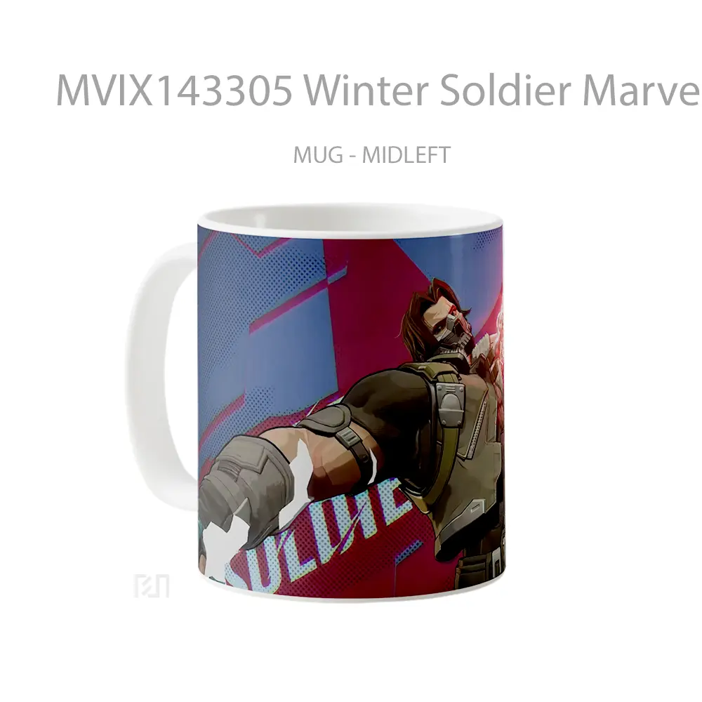 Mug Winter Soldier Marvel Rivals Gelas Superhero - All-side / Desain