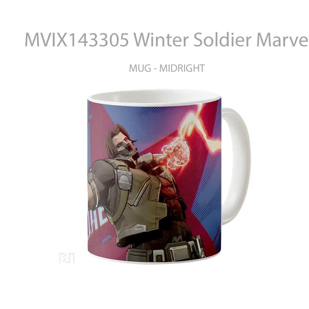 Mug Winter Soldier Marvel Rivals Gelas Superhero - All-side / Desain