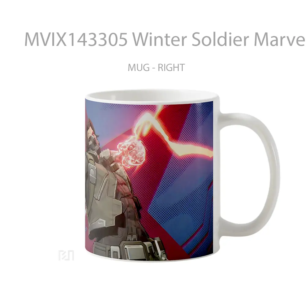 Mug Winter Soldier Marvel Rivals Gelas Superhero - All-side / Desain