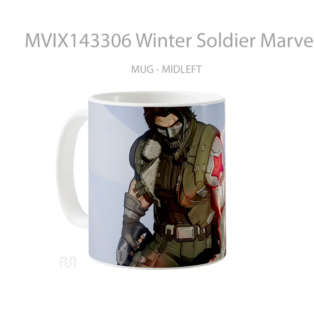 Mug Winter Soldier Marvel Rivals Gelas Superhero - All-side / Desain