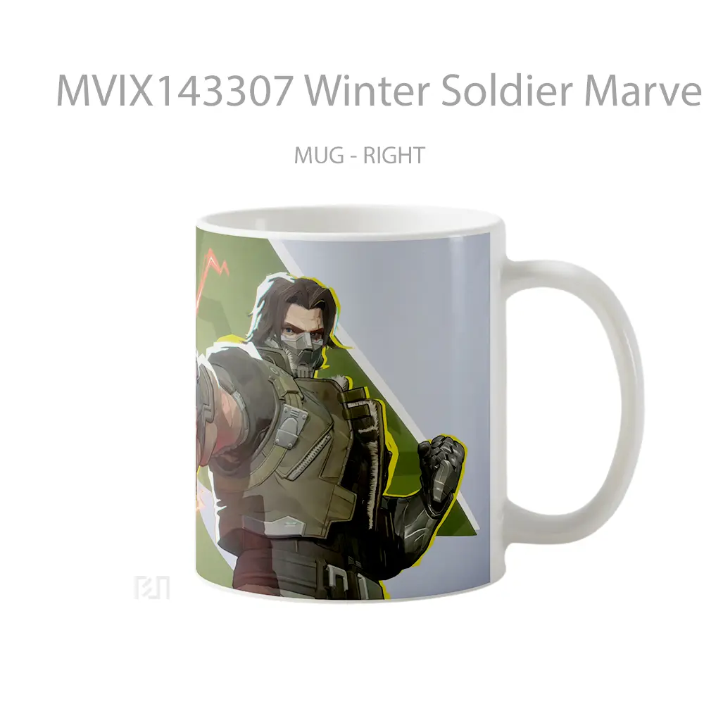 Mug Winter Soldier Marvel Rivals Mvp Gelas Superhero - All-side / Desain