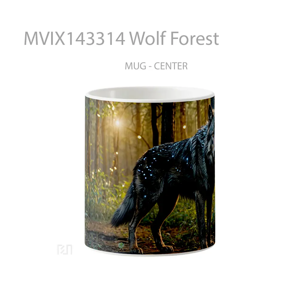 Mug Wolf Forest Gelas Hewan Lucu