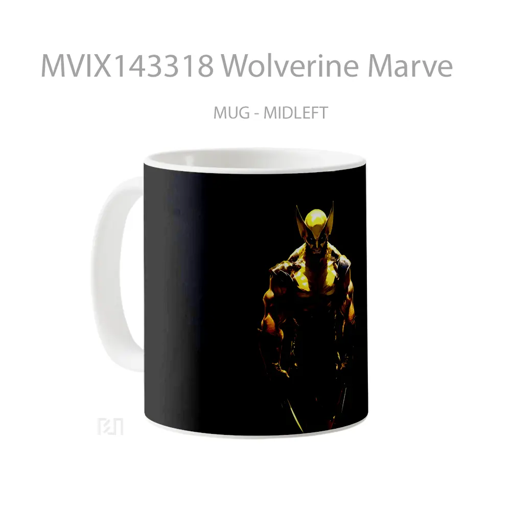 Mug Wolverine Marve Gelas Keramik Unik - All-side / Desain