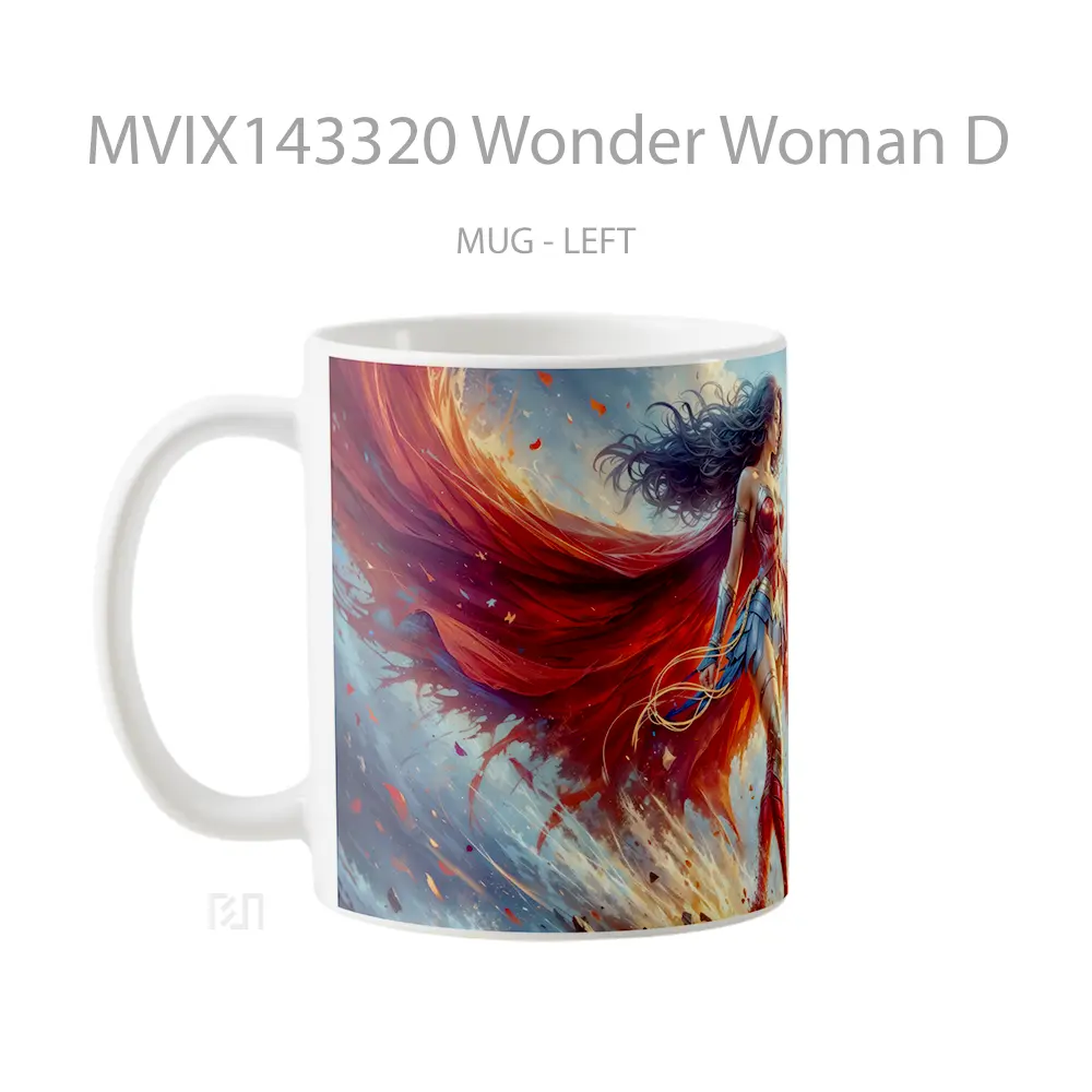 Mug Wonder Woman D Gelas Superhero - All-side / Desain