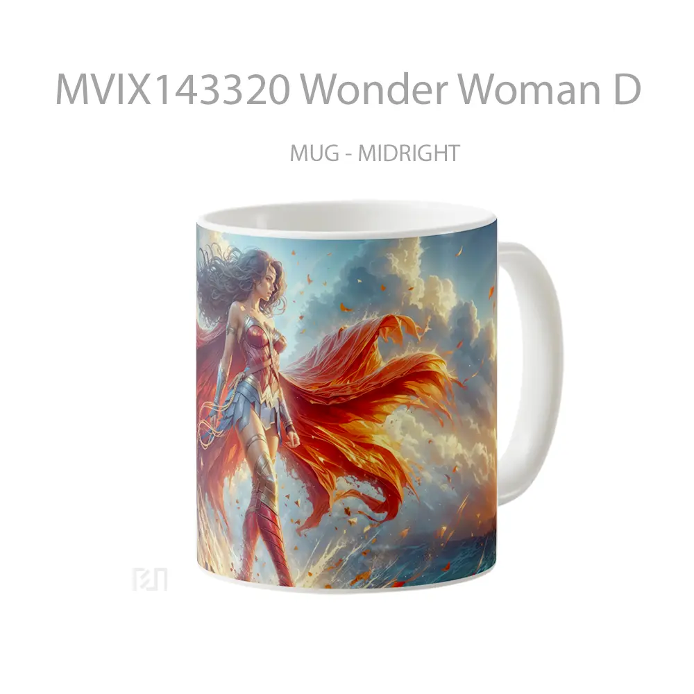 Mug Wonder Woman D Gelas Superhero - All-side / Desain