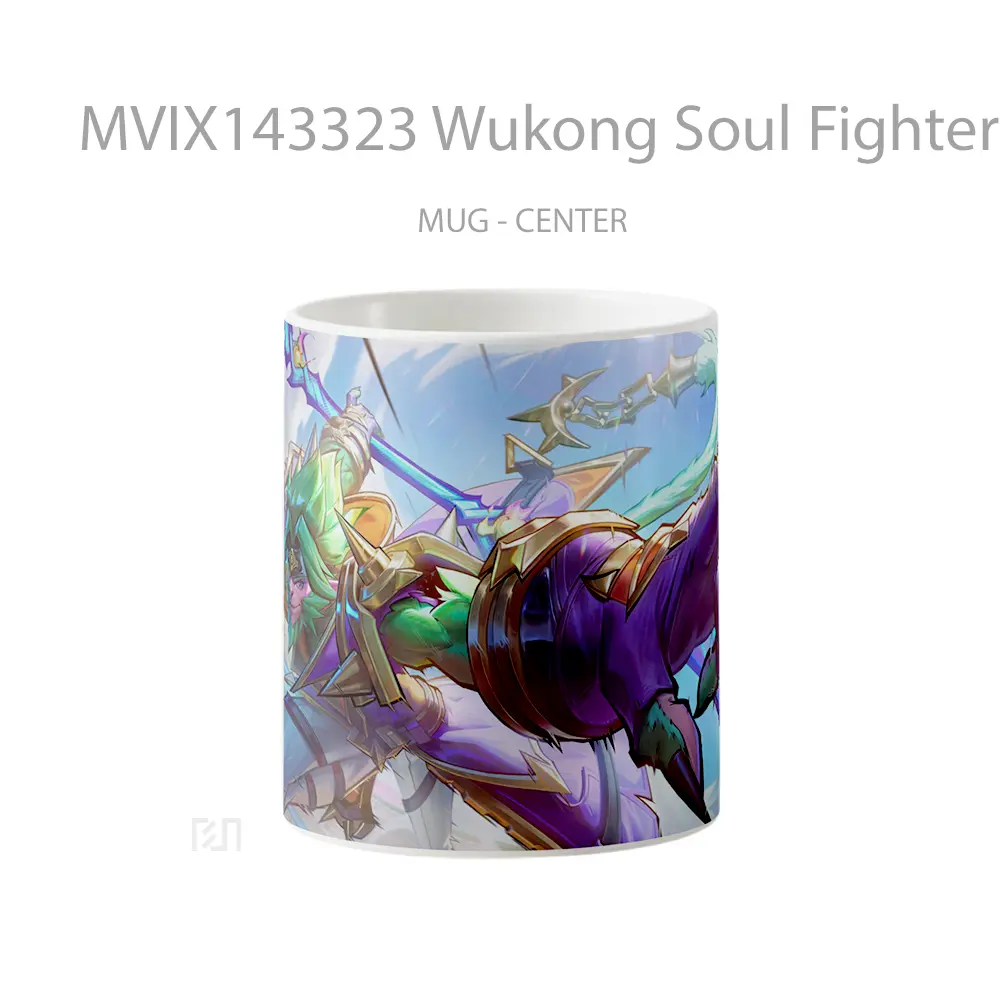 Mug Wukong Soul Fighter Skin Lol Wild Rift Splash Art Cangkir Gamer