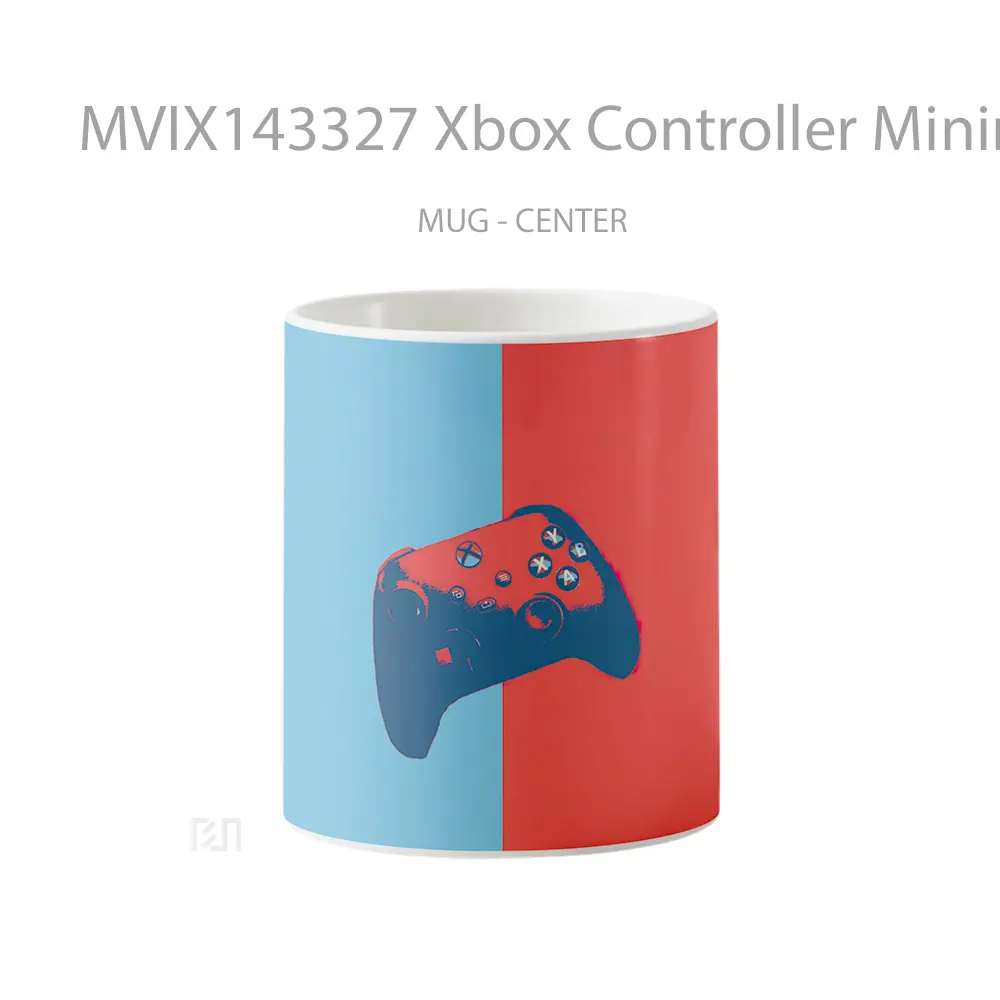 Mug Xbox Controller Minimalist Digital Art Cangkir Gamer