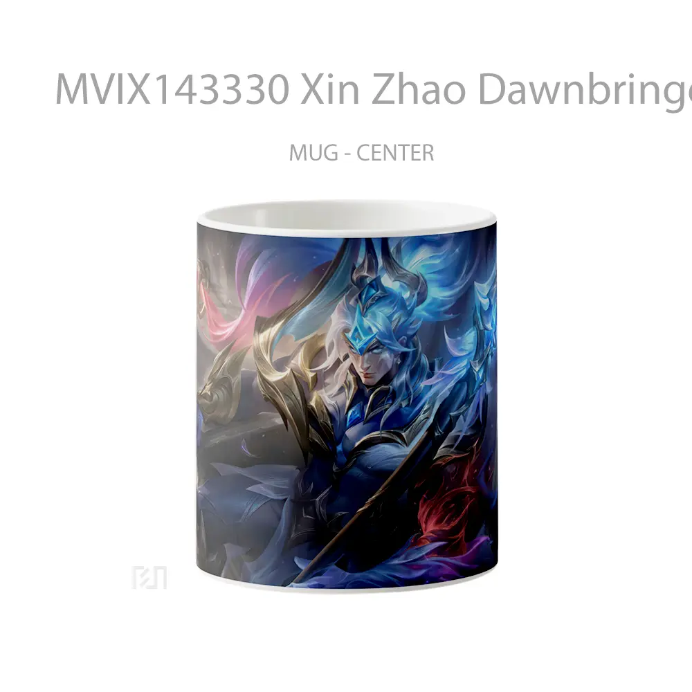 Mug Xin Zhao Dawnbringer Skin Lol Wild Rift Splash Art Cangkir Gamer