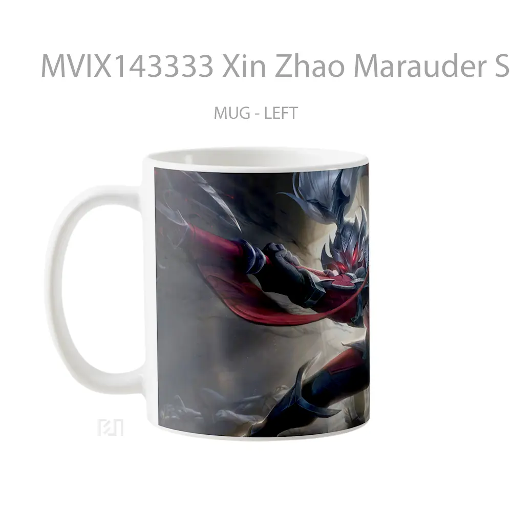 Mug Xin Zhao Marauder Skin Lol Rework Splash Art Cangkir Gamer - All-side / Desain