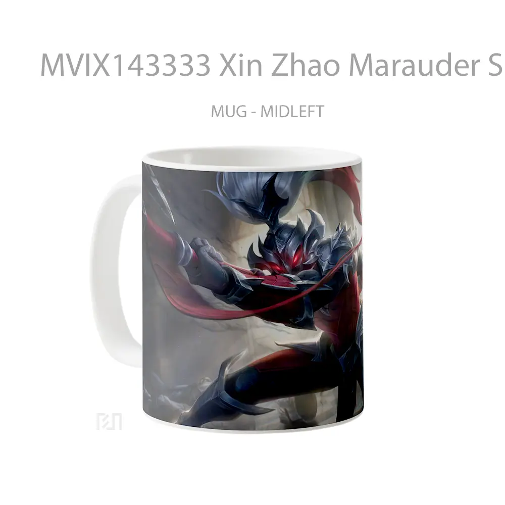 Mug Xin Zhao Marauder Skin Lol Rework Splash Art Cangkir Gamer - All-side / Desain