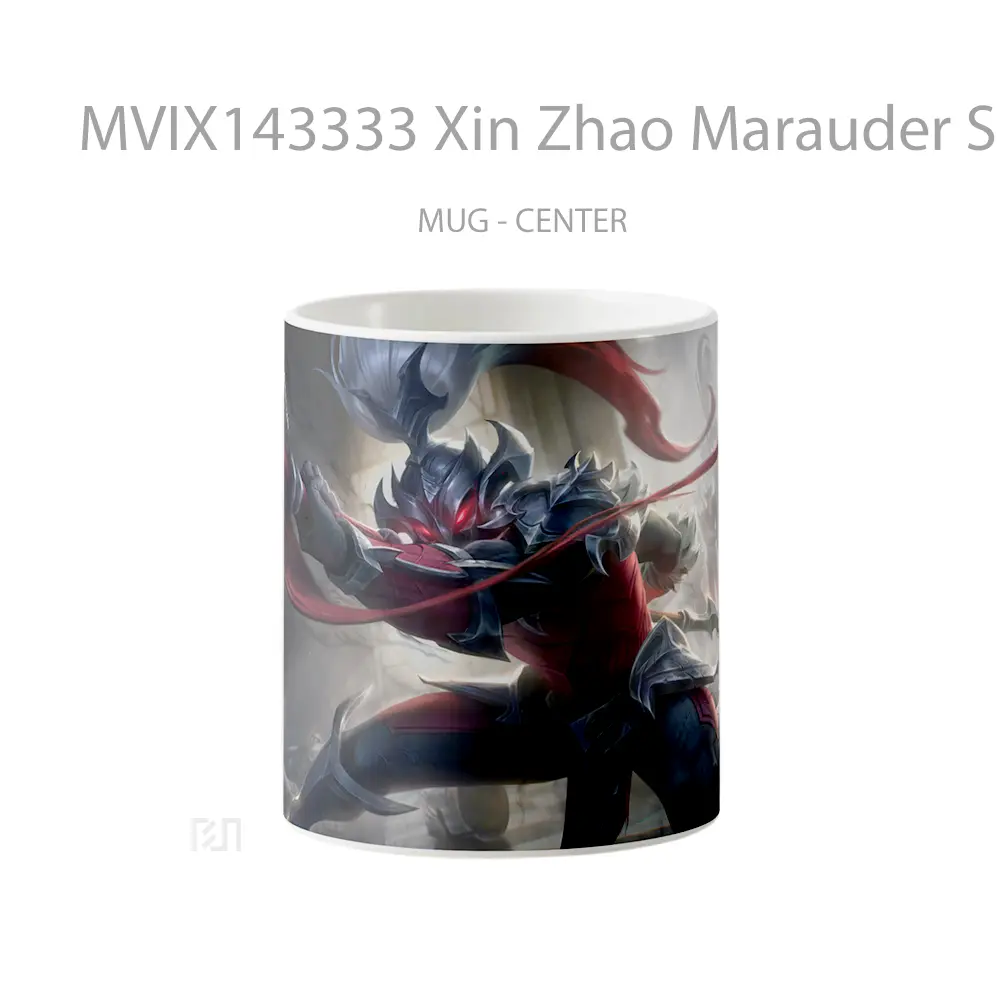 Mug Xin Zhao Marauder Skin Lol Rework Splash Art Cangkir Gamer