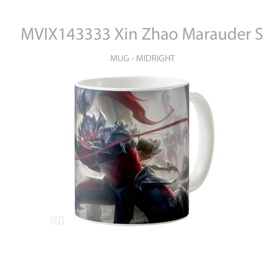 Mug Xin Zhao Marauder Skin Lol Rework Splash Art Cangkir Gamer - All-side / Desain