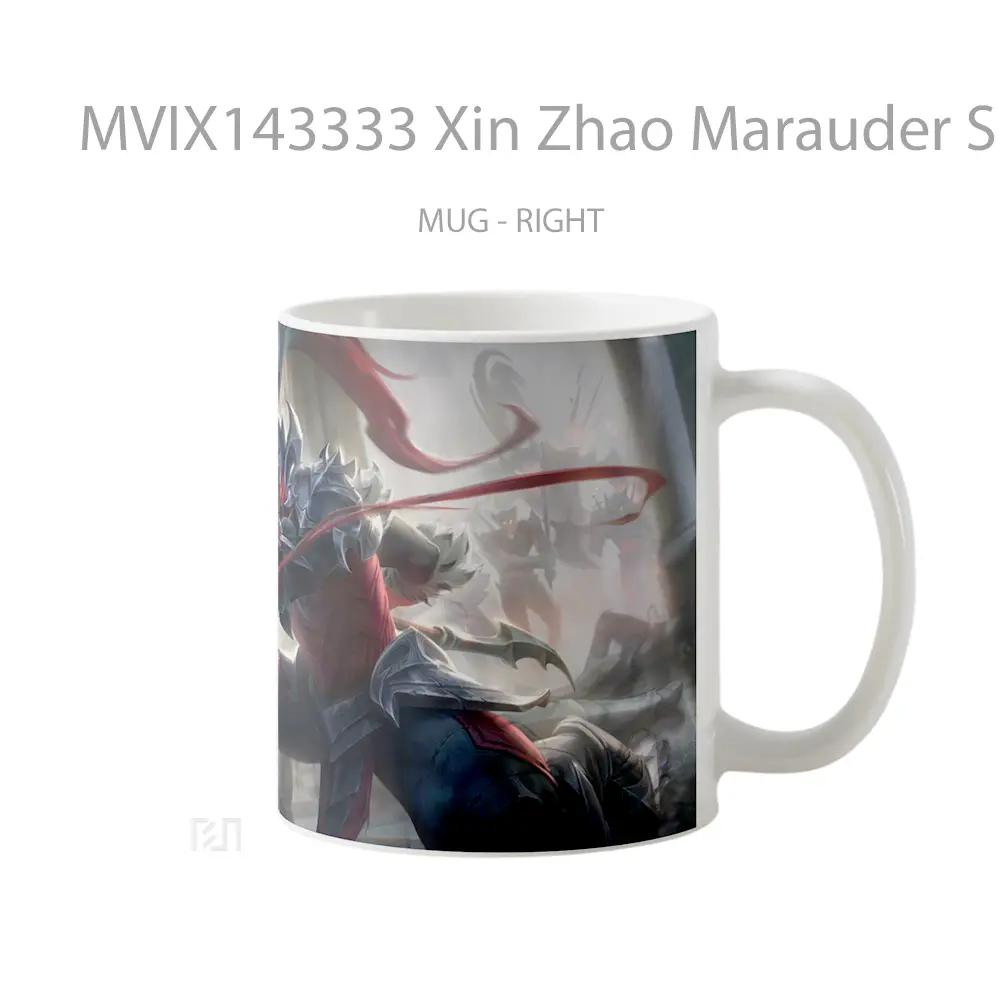 Mug Xin Zhao Marauder Skin Lol Rework Splash Art Cangkir Gamer - All-side / Desain