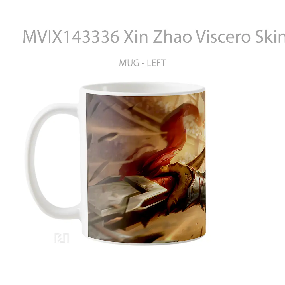 Mug Xin Zhao Viscero Skin Lol Rework Splash Art Cangkir Gamer - All-side / Desain