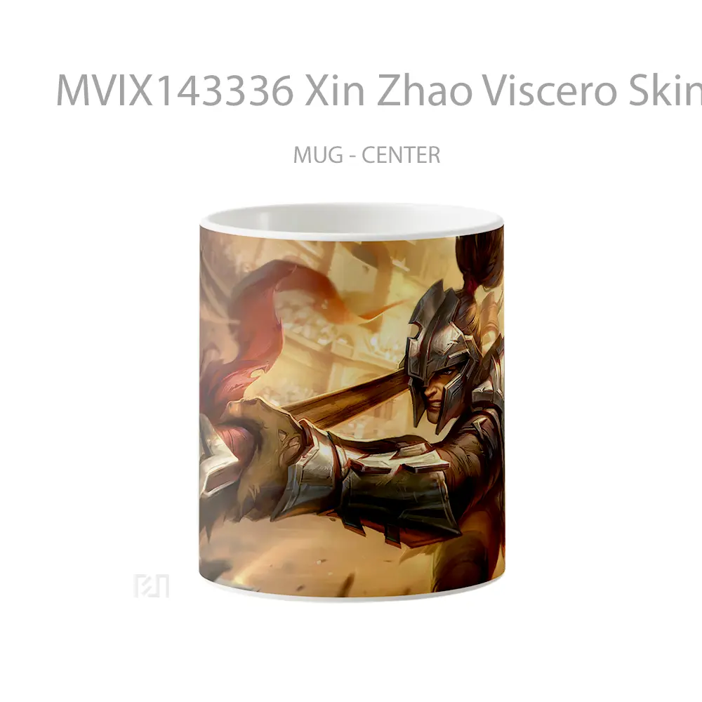Mug Xin Zhao Viscero Skin Lol Rework Splash Art Cangkir Gamer