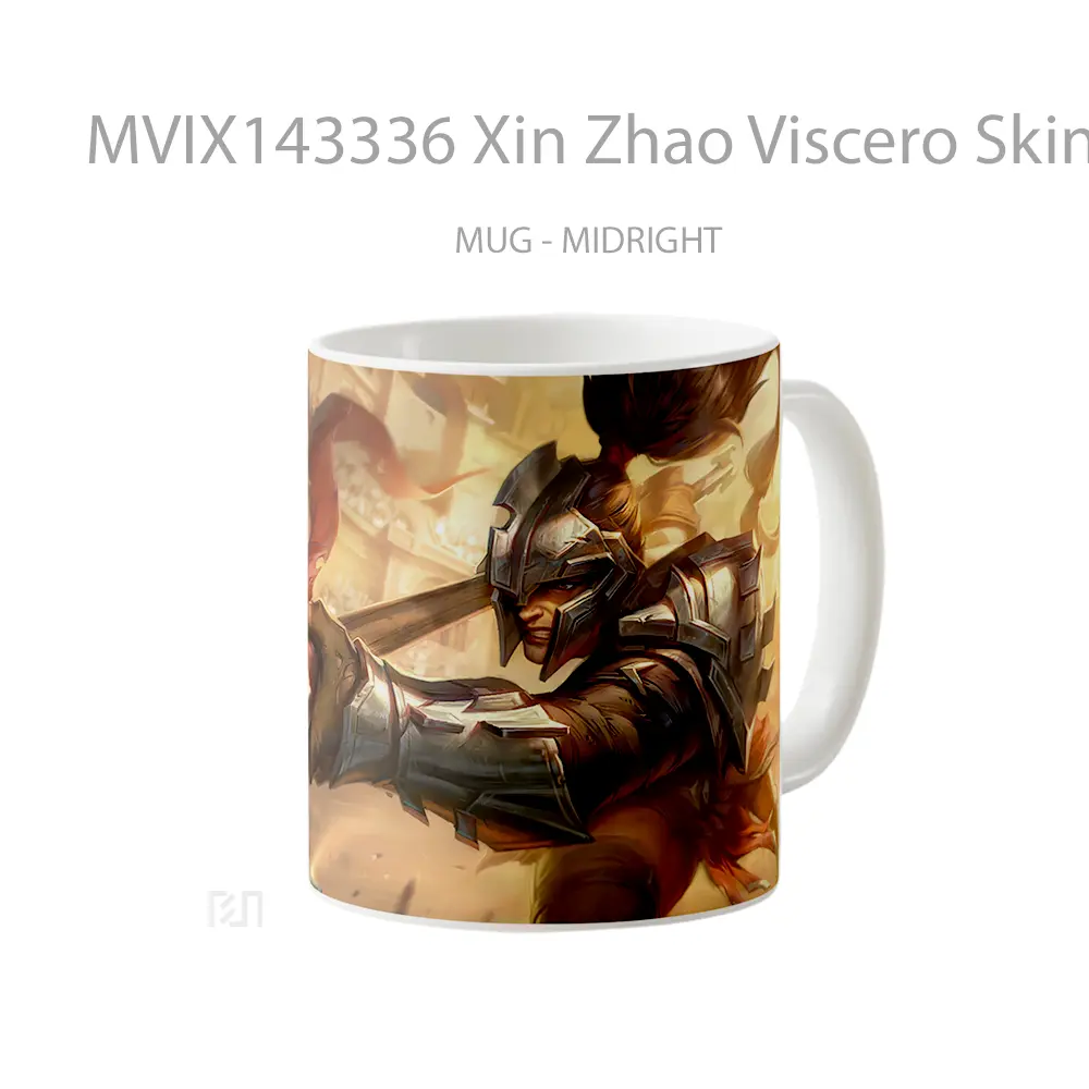 Mug Xin Zhao Viscero Skin Lol Rework Splash Art Cangkir Gamer - All-side / Desain