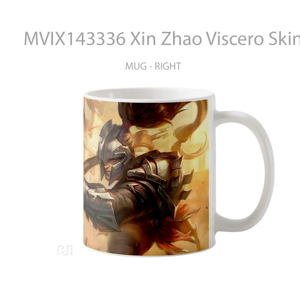 Mug Xin Zhao Viscero Skin Lol Rework Splash Art Cangkir Gamer - All-side / Desain
